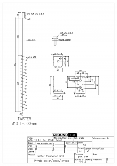 Steel footings - no concrete