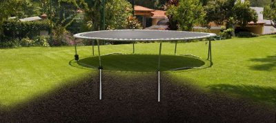 Heavy duty anchor for trampoline