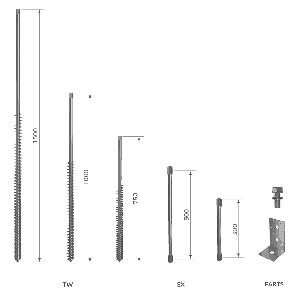 GroundPlug® Twister<sup>TM</sup> M16 footings